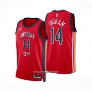 Camiseta New Orleans Pelicans Brandon Ingram #14 Statement 2023-24 Rojo