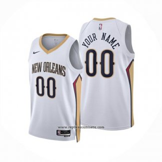 Camiseta New Orleans Pelicans Personalizada Association 2024-25 Blanco