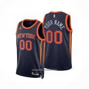 Camiseta New York Knicks Personalizada Statement 2022-23 Negro