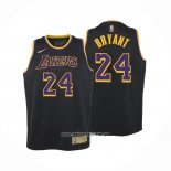 Camiseta Nino Los Angeles Lakers Kobe Bryant #24 Earned 2021-22 Negro