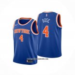 Camiseta Nino New York Knicks Derrick Rose #4 Icon Azul