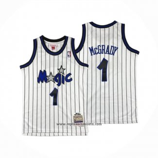 Camiseta Nino Orlando Magic Tracy McGrady #1 Mitchell & Ness 2003-04 Blanco