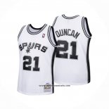 Camiseta Nino San Antonio Spurs Tim Duncan #21 Mitchell & Ness 1998-99 Blanco