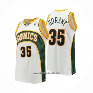 Camiseta Nino Seattle SuperSonics Kevin Durant #35 Mitchell & Ness 2006-07 Blanco