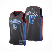 Camiseta Oklahoma City Thunder Alekse Pokusevski #17 Ciudad 2022-23 Gris