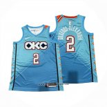 Camiseta Oklahoma City Thunder Shai Gilgeous Alexander NO 2 Ciudad 2018-19 Azul