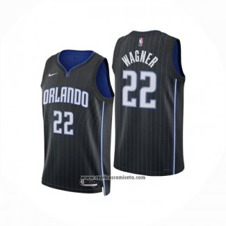 Camiseta Orlando Magic Franz Wagner NO 22 Icon 2024-25 Negro