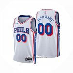 Camiseta Philadelphia 76ers Personalizada Association 2024-25 Blanco