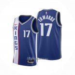 Camiseta Sacramento Kings Kessler Edwards #17 Ciudad 2023 24 Azul