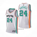 Camiseta San Antonio Spurs Devin Vassell #24 Ciudad 2021-22 Blanco