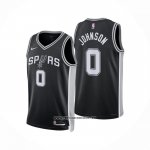 Camiseta San Antonio Spurs Keldon Johnson NO 0 Icon 2025-26 Negro