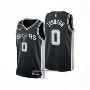 Camiseta San Antonio Spurs Keldon Johnson NO 0 Icon 2025-26 Negro
