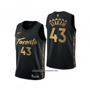 Camiseta Toronto Raptors Pascal Siakam #43 Ciudad 2019-20 Negro