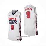 Camiseta USA 1992 Michael Jordan #9 Blanco