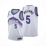 Camiseta Utah Jazz Cody Williams NO 5 Association 2025-26 Blanco