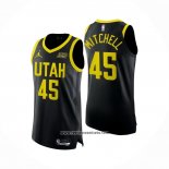 Camiseta Utah Jazz Donovan Mitchell #45 Statement Autentico 2022-23 Negro