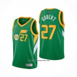 Camiseta Utah Jazz Rudy Gobert #27 Earned 2020-21 Verde