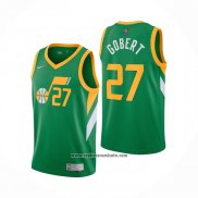 Camiseta Utah Jazz Rudy Gobert #27 Earned 2020-21 Verde
