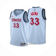 Camiseta Washington Wizards Kyle Kuzma #33 Ciudad 2024-25 Azul