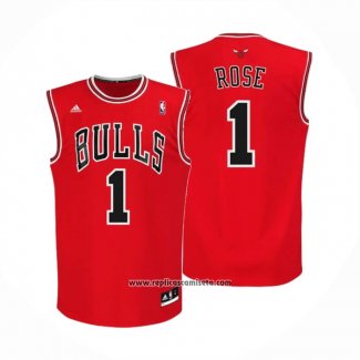 Camiseta Chicago Bulls Derrick Rose #1 Rojo