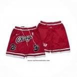 Pantalone Chicago Bulls Mitchell & Ness Just Don Rojo