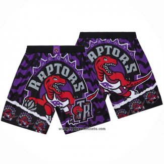 Pantalone Toronto Raptors Mitchell & Ness Negro Violeta