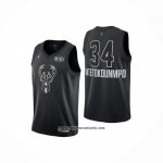 Camiseta All Star 2018 Milwaukee Bucks Giannis Antetokounmpo NO 34 Negro