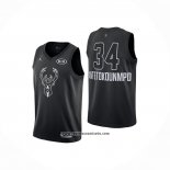 Camiseta All Star 2018 Milwaukee Bucks Giannis Antetokounmpo NO 34 Negro