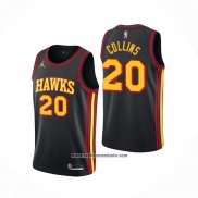 Camiseta Atlanta Hawks John Collins #20 Statement 2020-21 Negro