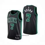 Camiseta Boston Celtics Jaylen Brown #7 Statement 2020-21 Negro