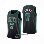 Camiseta Boston Celtics Jaylen Brown #7 Statement 2020-21 Negro