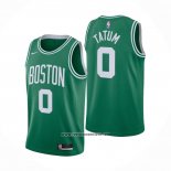 Camiseta Boston Celtics Jayson Tatum #0 Icon 2020-21 Verde