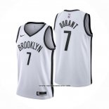 Camiseta Brooklyn Nets Kevin Durant #7 Association 2020-21 Blanco