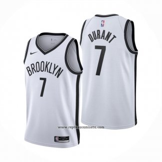 Camiseta Brooklyn Nets Kevin Durant #7 Association 2020-21 Blanco