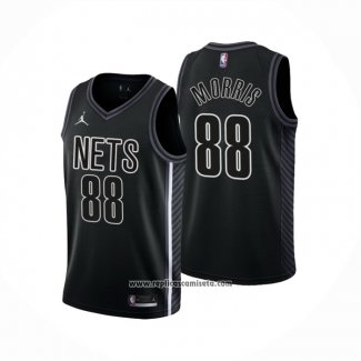 Camiseta Brooklyn Nets Markieff Morris #88 Statement 2022-23 Negro