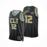 Camiseta Charlotte Hornets Kelly Oubre JR. #12 Ciudad 2022-23 Negro