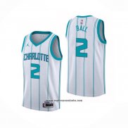 Camiseta Charlotte Hornets LaMelo Ball #2 Hardwood Classics 2020-21 Blanco