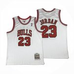 Camiseta Chicago Bulls Michael Jordan NO 23 Autentico 1997-98 Blanco