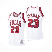 Camiseta Chicago Bulls Michael Jordan #23 Mitchell & Ness 1997-98 Blanco