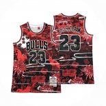Camiseta Chicago Bulls Michael Jordan #23 Mitchell & Ness Lunar New Year Rojo