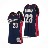 Camiseta Cleveland Cavaliers LeBron James #23 Mitchell & Ness 2008-09 Azul