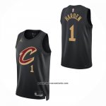 Camiseta Cleveland Cavaliers Max Strus NO 1 Ciudad 2025-26 Negro
