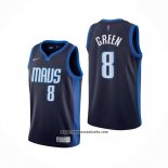 Camiseta Dallas Mavericks Josh Green #8 Earned 2020-21 Azul