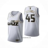 Camiseta Golden Edition Utah Jazz Donovan Mitchell #45 2019-20 Blanco