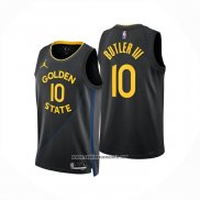 Camiseta Golden State Warriors Jimmy Butler NO 22 Statement 2025-26 Negro