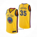 Camiseta Golden State Warriors Kevin Durant #35 Ciudad Amarillo