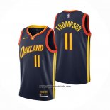 Camiseta Golden State Warriors Klay Thompson #11 Ciudad 2020-21 Negro