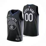 Camiseta Golden State Warriors Personalizada Ciudad 2019-20 Negro