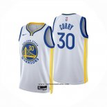 Camiseta Golden State Warriors Stephen Curry NO 30 Association 2025-26 Blanco