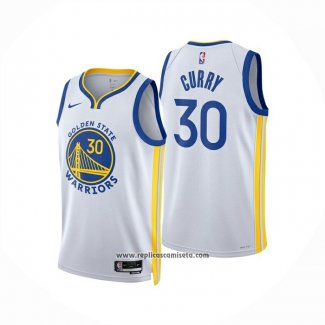 Camiseta Golden State Warriors Stephen Curry NO 30 Association 2025-26 Blanco